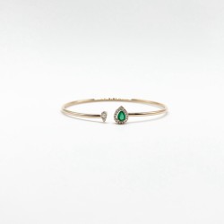 Brazalete Gota De Esmeralda y Diamantes – Victoria Fine Jewelry