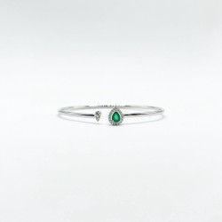 Brazalete Gota De Esmeralda y Diamantes – Victoria Fine Jewelry