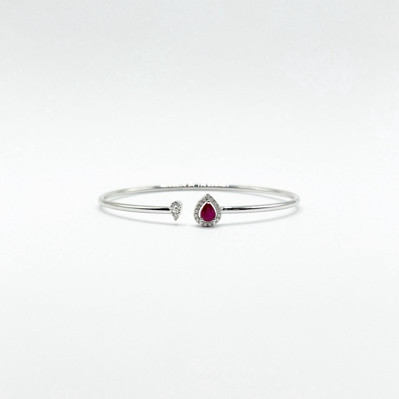Brazalete Gota De Rubí y Diamantes – Victoria Fine Jewelry