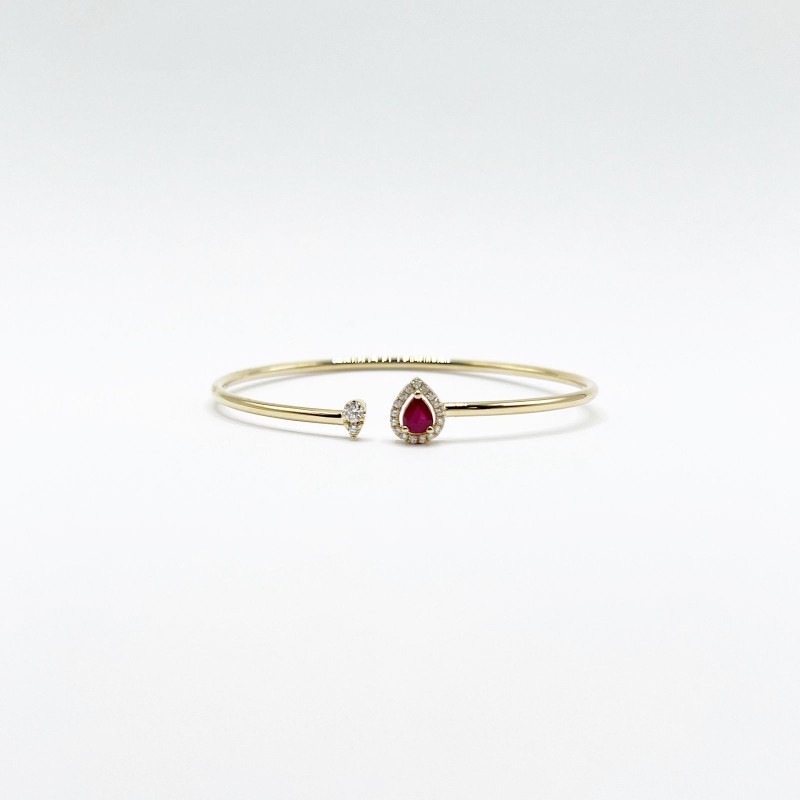 Brazalete Gota De Rubí y Diamantes – Victoria Fine Jewelry