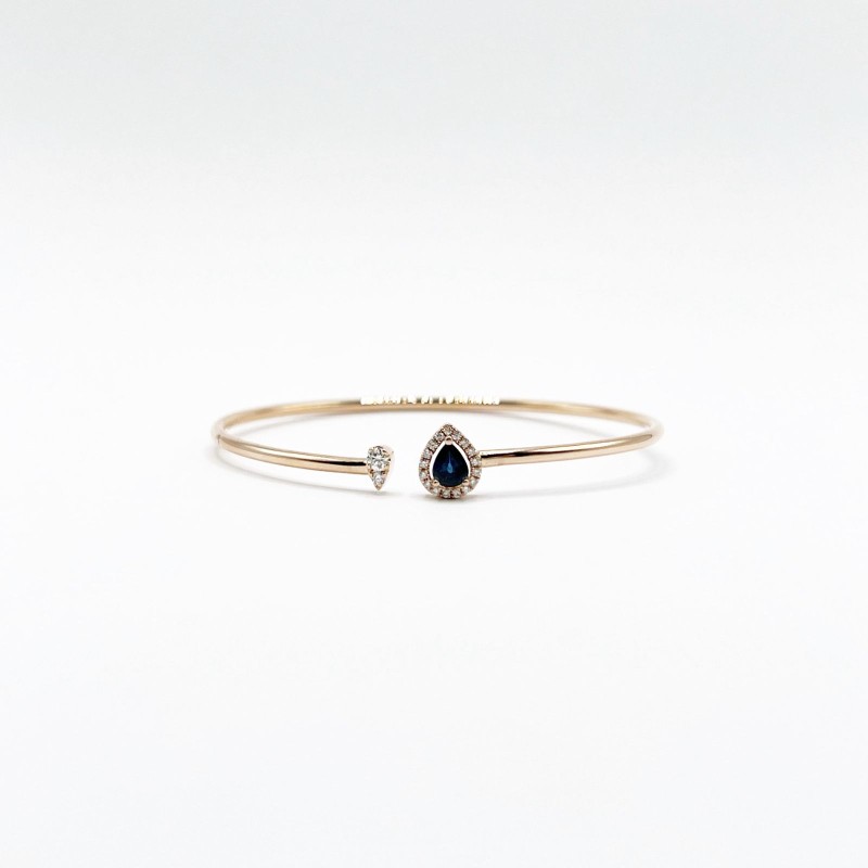 Brazalete Gota De Zafiro y Diamantes – Victoria Fine Jewelry