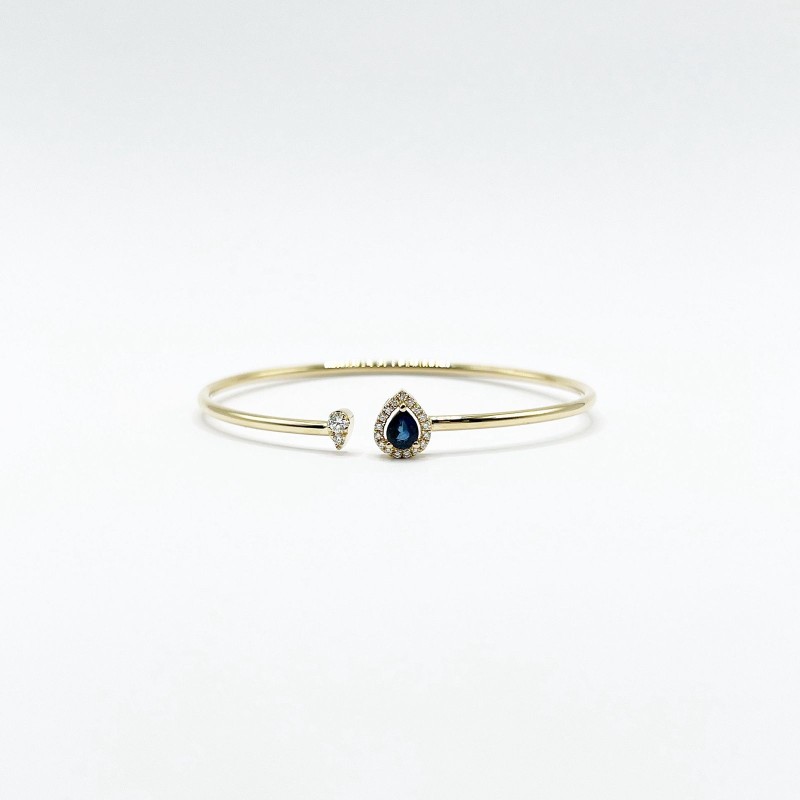 Brazalete Gota De Zafiro y Diamantes – Victoria Fine Jewelry