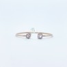 Brazalete Gota y Cuadro Amatista Rosa con Diamante – Victoria Fine Jewelry
