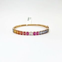 Brazalete Rainbow Con Diamantes – Victoria Fine Jewelry