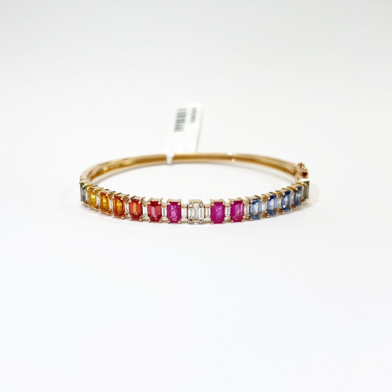 Brazalete Rainbow Con Diamantes – Victoria Fine Jewelry