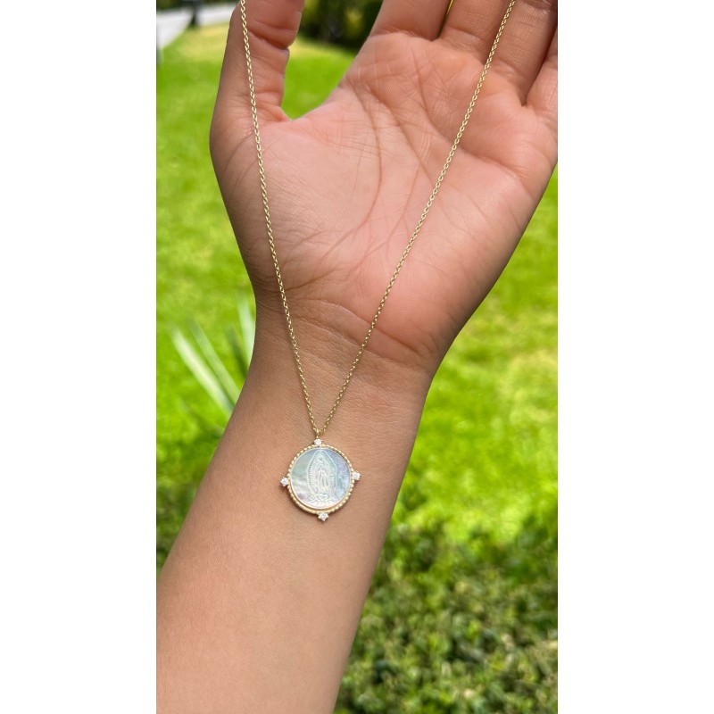 Cadena Con Dije Virgen De Guadalupe – Victoria Fine Jewelry
