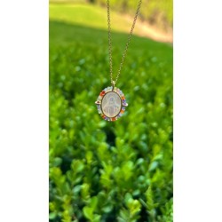 Cadena Con Dije Virgen Milagrosa y Zirconia – Victoria Fine Jewelry