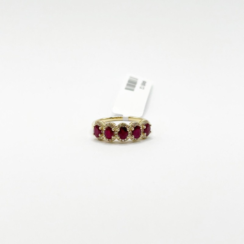 Churumbela Ovales Rubí Con Diamantes – Victoria Fine Jewelry