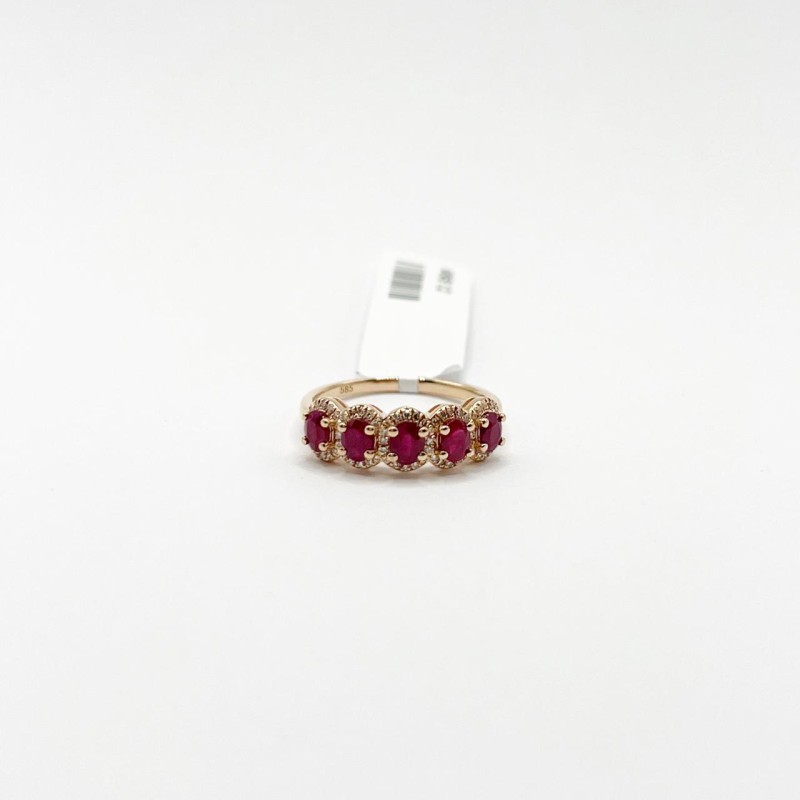 Churumbela Ovales Rubí Con Diamantes – Victoria Fine Jewelry