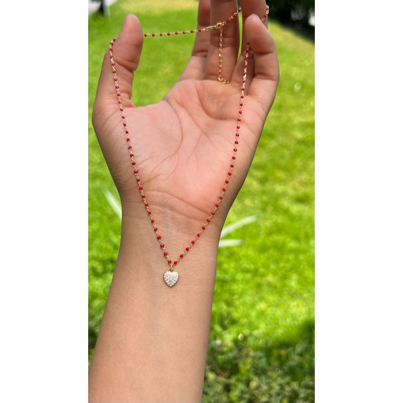 Collar Corazón De Zirconias – Victoria Fine Jewelry