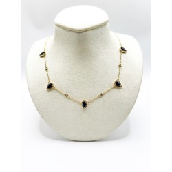 Collar 5 Gotas Zafiro con Diamantes – Victoria Fine Jewelry