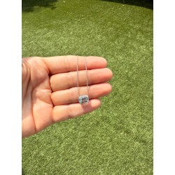 Collar Aguamarina Con Halo De Diamantes – Victoria Fine Jewelry