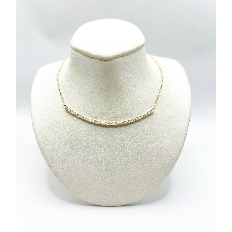 Collar Barra Doble de Diamantes – Victoria Fine Jewelry