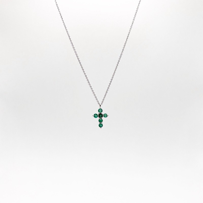 Collar Cruz De Esmeralda – Victoria Fine Jewelry