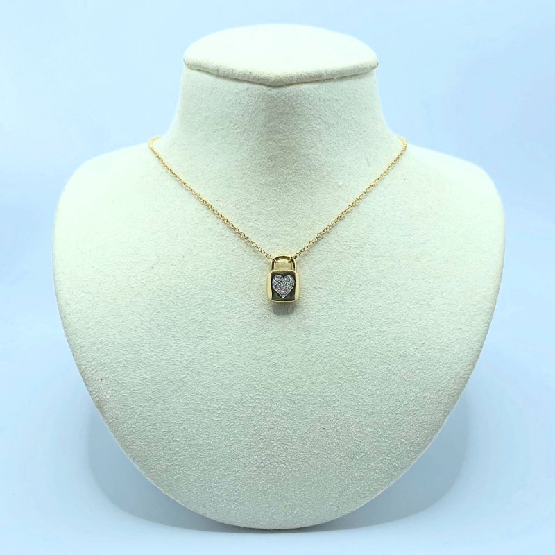 Collar Candado Con Corazón – Victoria Fine Jewelry