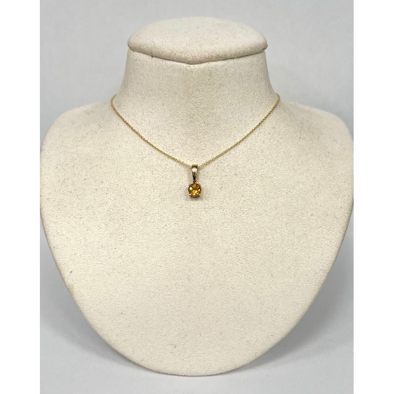 Collar Colores Citrino Redondo – Victoria Fine Jewelry