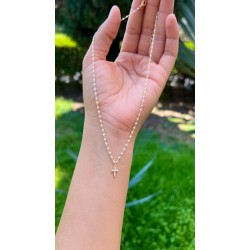 Collar Cruz De Zirconias – Victoria Fine Jewelry