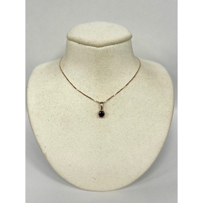 Collar Colores Granate Redondo – Victoria Fine Jewelry