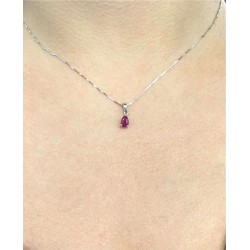 Collar Colores Rubí Gota – Victoria Fine Jewelry