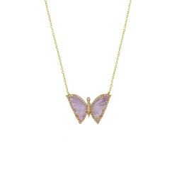 Collar Mariposa Amatista y Diamantes – Victoria Fine Jewelry