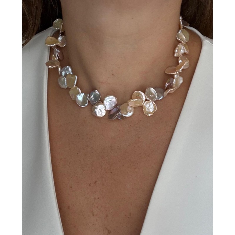 Collar Perla Keshi Melon 10-12 MM – Victoria Fine Jewelry