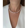 Collar Perla Redonda Salmón 11 MM – Victoria Fine Jewelry