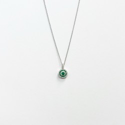 Collar Redondo Esmeralda y Diamantes – Victoria Fine Jewelry