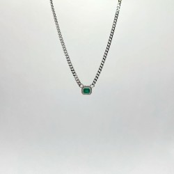 Gargantilla Cuadro De Esmeralda Con Diamantes – Victoria Fine Jewelry