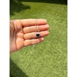 Collar Zafiro Con Halo De Diamantes – Victoria Fine Jewelry