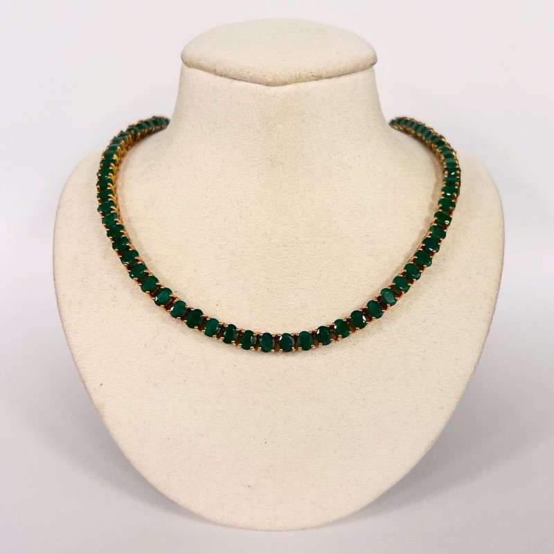 Gargantilla Ovales De Esmeralda – Victoria Fine Jewelry