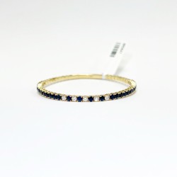 Pulsera Flexible De Zafiro Con Diamantes – Victoria Fine Jewelry
