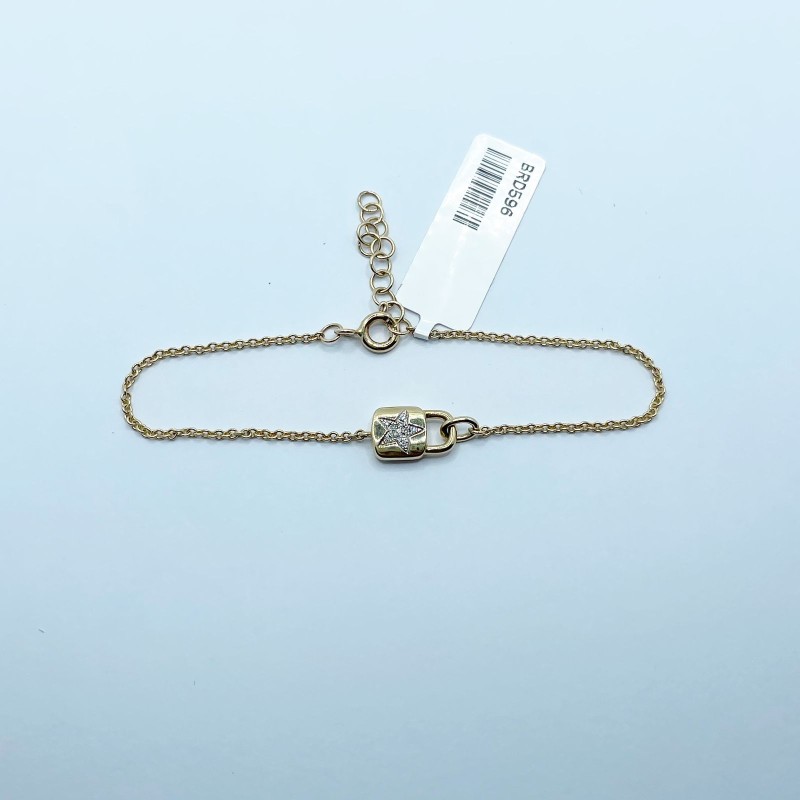 Pulsera Candado Con Estrella – Victoria Fine Jewelry