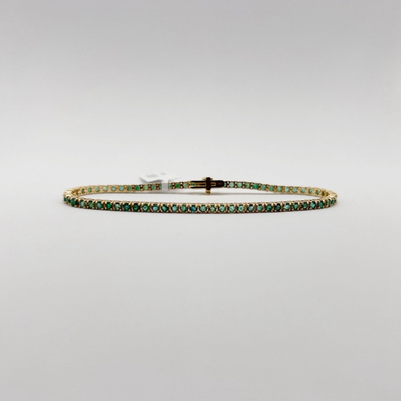 Pulsera Tennis De Esmeraldas – Victoria Fine Jewelry