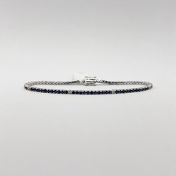 Pulsera Tennis De Zafiros y Diamantes – Victoria Fine Jewelry