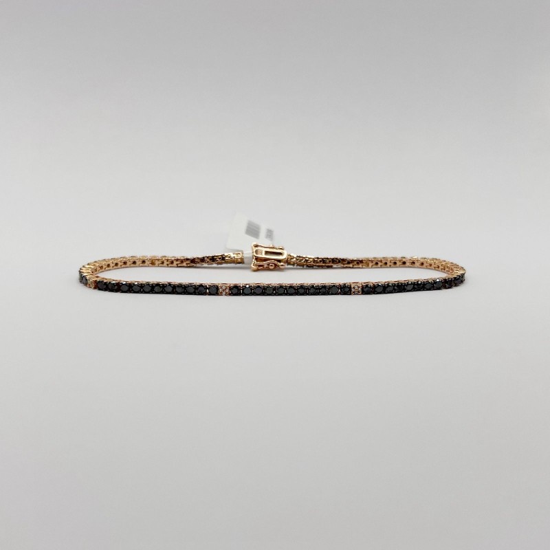 Pulsera Tennis Diamantes Negros – Victoria Fine Jewelry