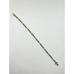 Pulsera Tennis Esmeralda con Diamantes – Victoria Fine Jewelry