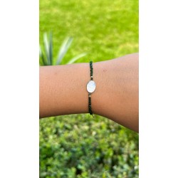 Pulsera Virgen Milagrosa y Esmeraldas – Victoria Fine Jewelry