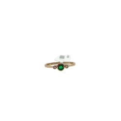 Anillo Con Esmeralda Biselada y Diamantes – Victoria Fine Jewelry