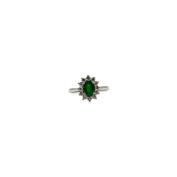 Anillo Lady Di Esmeralda Con Diamantes – Victoria Fine Jewelry