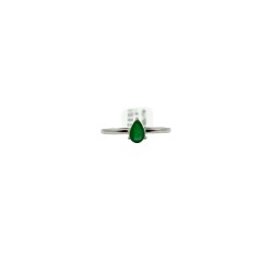 Anillo Con Esmeralda En Gota – Victoria Fine Jewelry