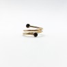 Anillo Espiral Con Diamantes Negros – Victoria Fine Jewelry