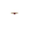 Anillo Con Rubí Redondo y Diamantes – Victoria Fine Jewelry