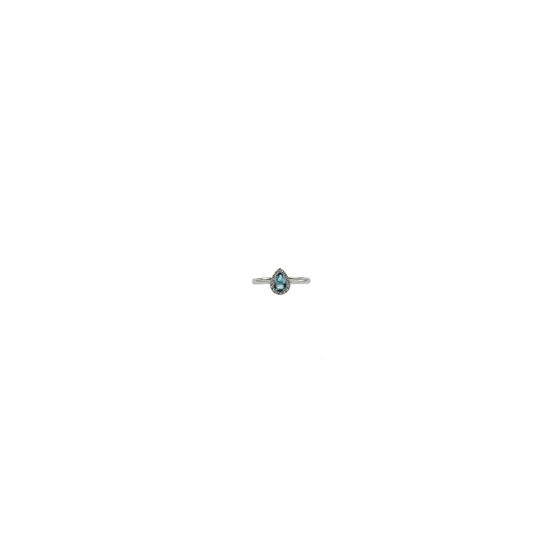 Anillo Gota Topacio Azul – Victoria Fine Jewelry