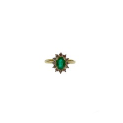 Anillo Lady Di Esmeralda con Diamantes – Victoria Fine Jewelry
