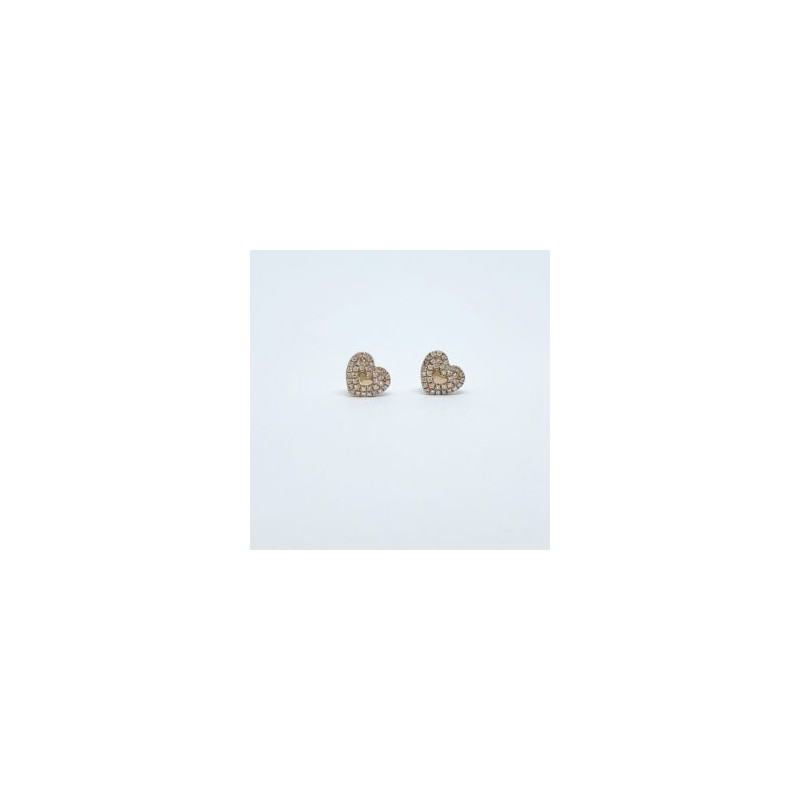 Aretes Corazón Con Diamantes – Victoria Fine Jewelry