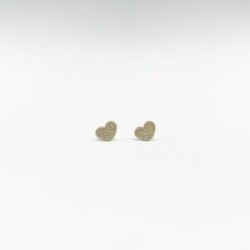 Aretes Corazón Con Diamantes Pave – Victoria Fine Jewelry