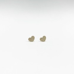 Aretes Corazón Con Diamantes Pave – Victoria Fine Jewelry