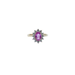 Anillo Zafiro Rosa Con Diamantes – Victoria Fine Jewelry