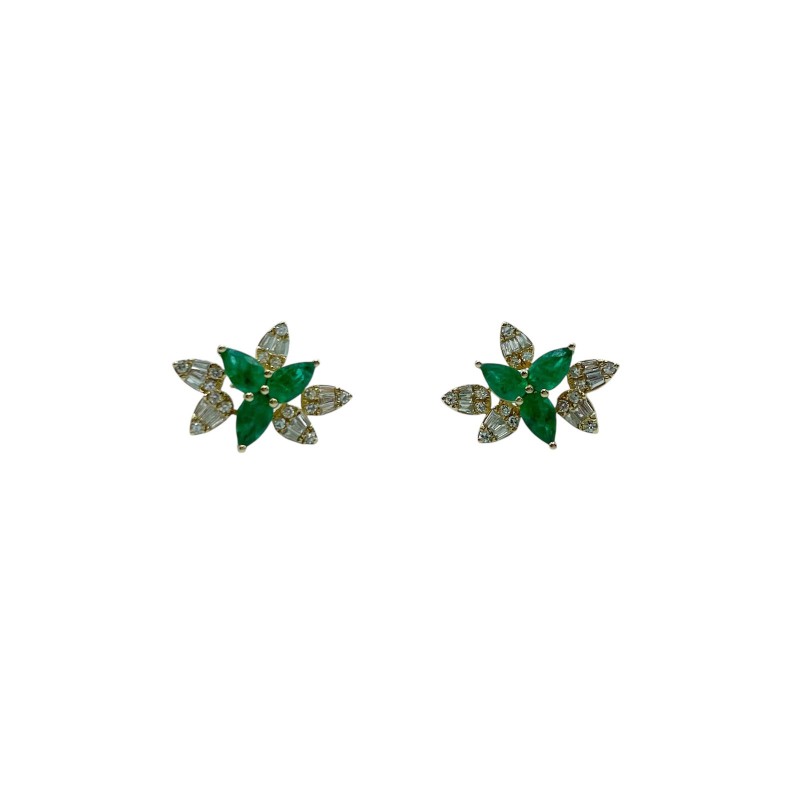 Aretes De Esmeralda Con Diamantes – Victoria Fine Jewelry