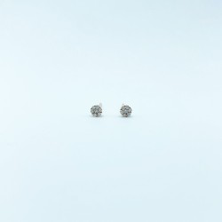 Arete Redondo Con Diamantes – Victoria Fine Jewelry